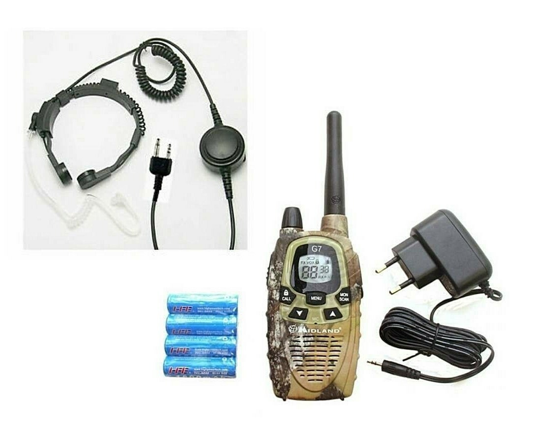 Test zasięgu radia PMR z mapą terenu i znacznikami odległości w terenie