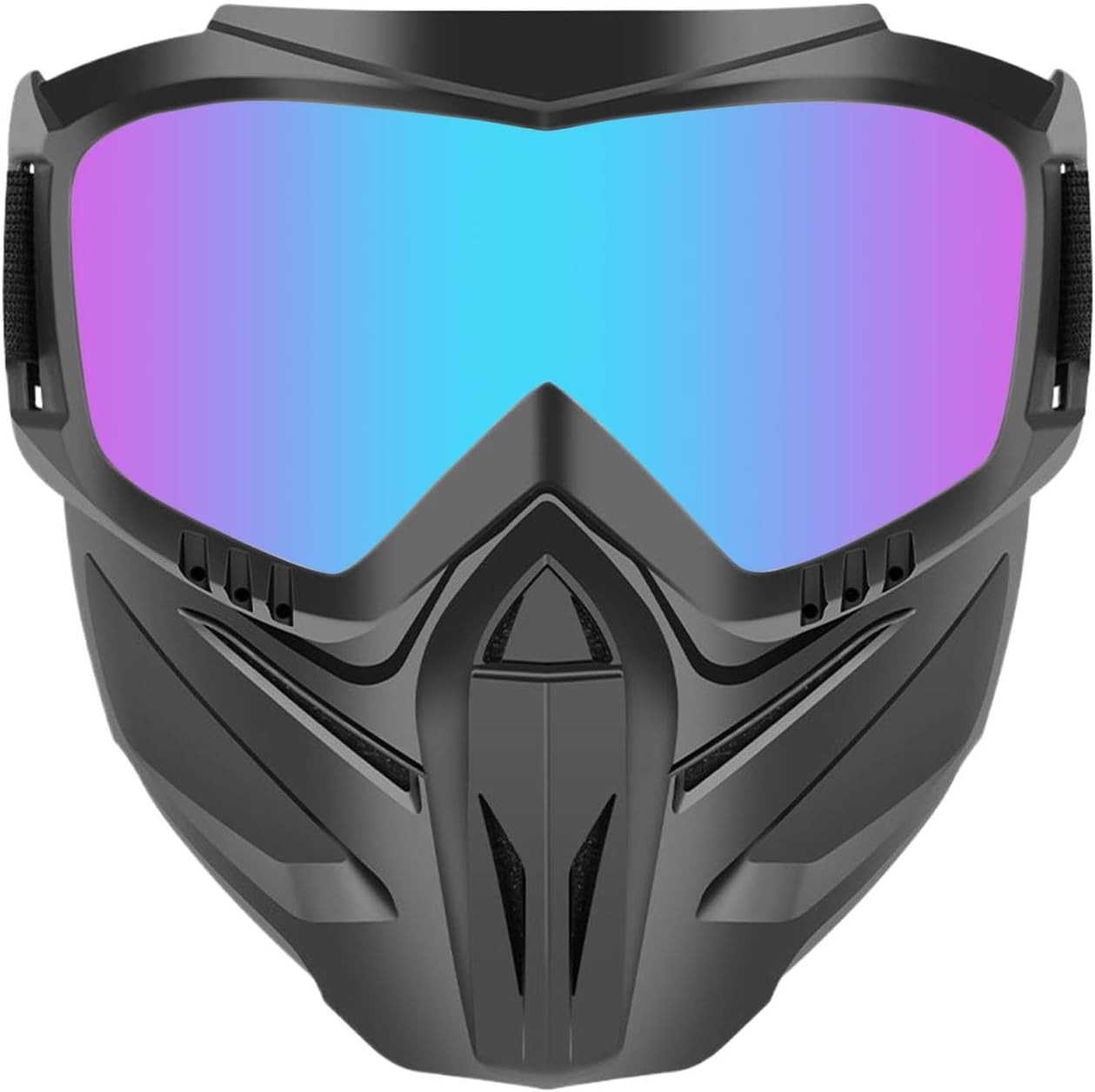 czarne okulary ochronne ASG z przezroczystymi soczewkami na białym tle