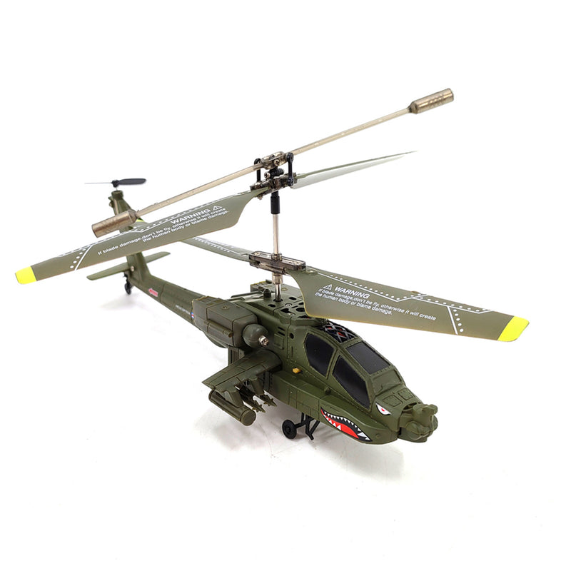 helikopter RC z podwoziem mały helikopter RC z czarnymi kołami na podwoziu na stole